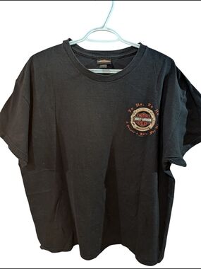 Florida Harley-Davidson 2024 Black Short Sleeve T-Shirt with Small Orange Logo